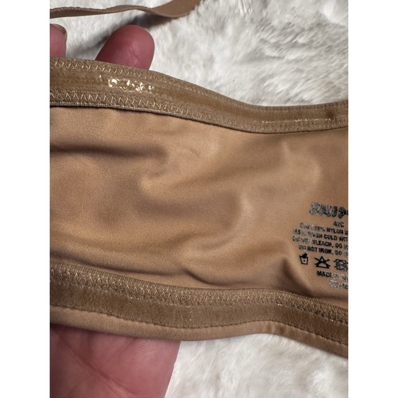 SKIMS Bra 42C Underwire Unlined Full Coverage Cup Back Closure Beige Nude - Picture 10 of 10